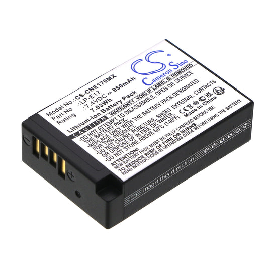 7.4V 950mAh/7.03Wh Li-ion Camera Battery for Canon