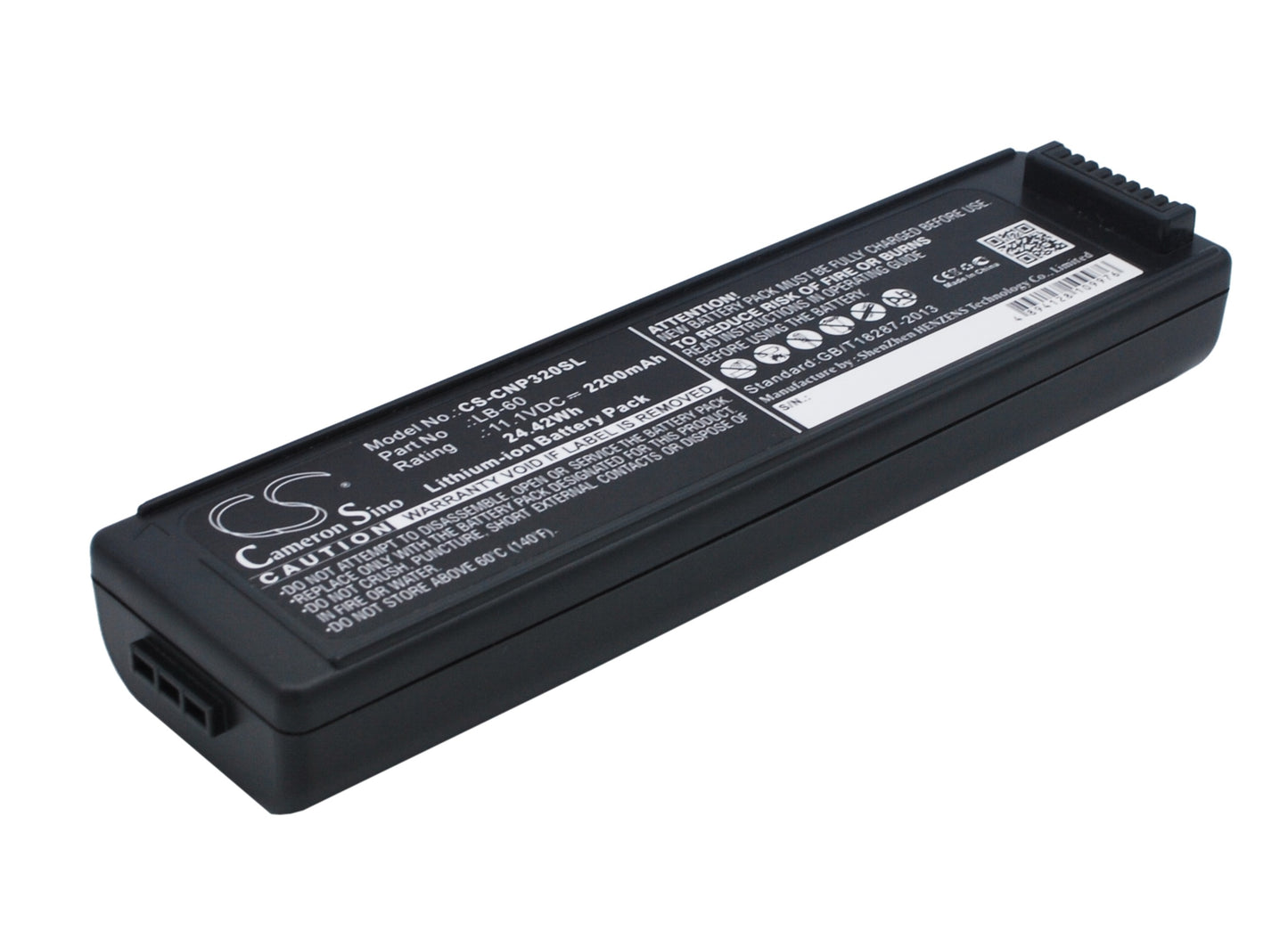 11.1V 2200mAh/24.42Wh Li-ion Printer Battery for Canon