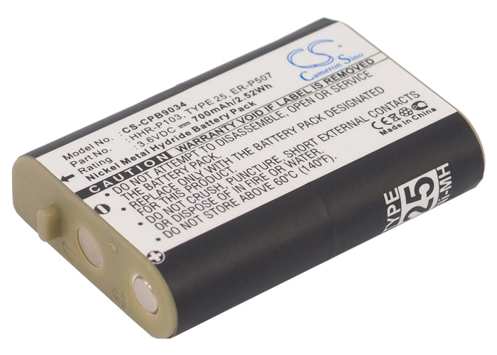 3.6V 700mAh Ni-MH Cordless Phone Battery for AT&T