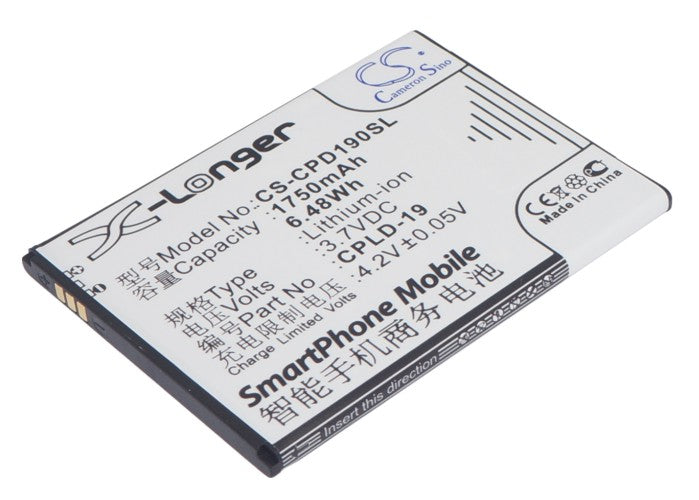 3.7V 1750mAh/6.48Wh Li-ion Mobile/SmartPhone Battery for Coolpad