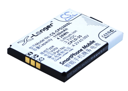 3.7V 1150mAh/4.26Wh Li-ion Mobile/SmartPhone Battery for Coolpad