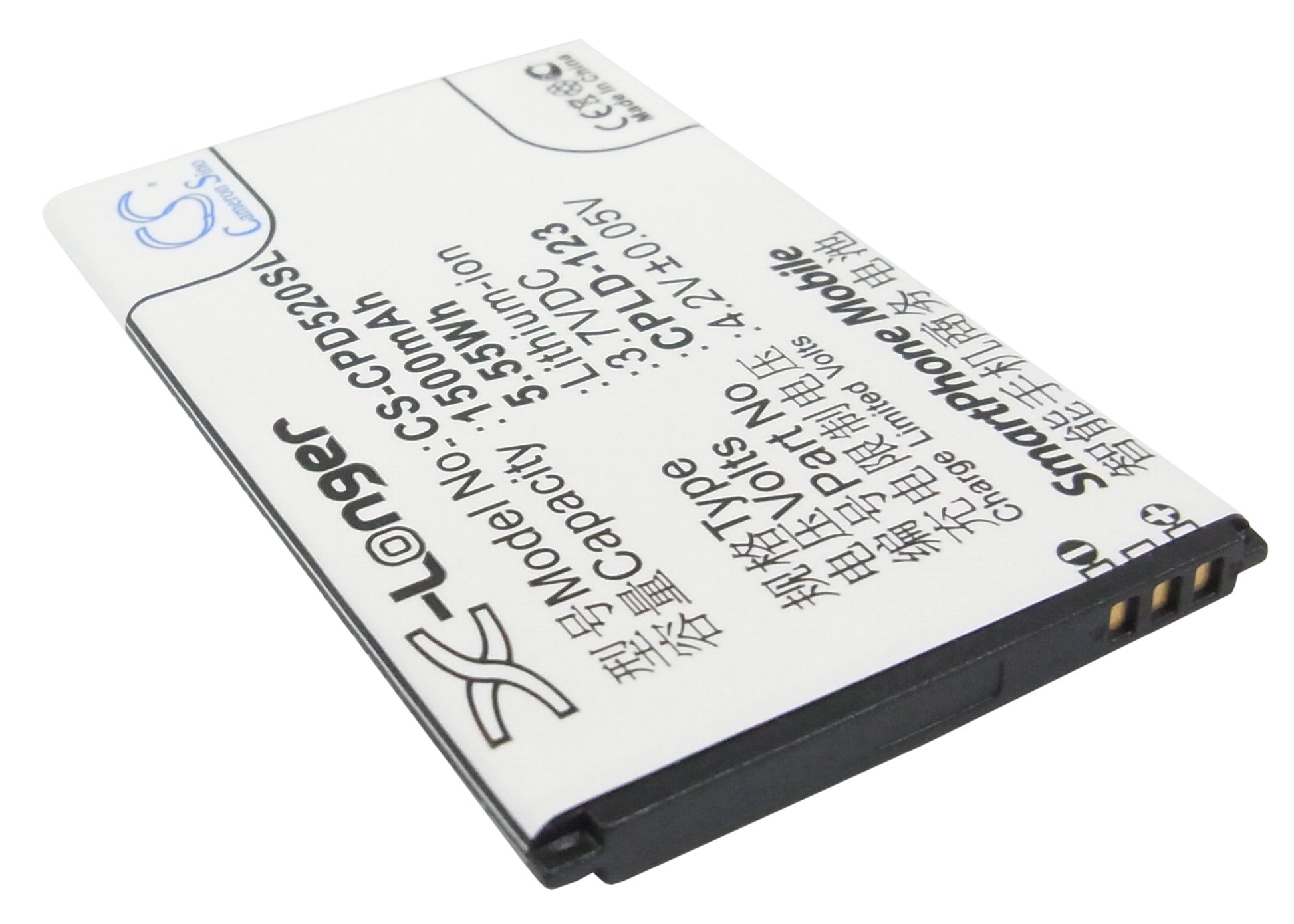3.7V 1500mAh/5.55Wh Li-ion Mobile/SmartPhone Battery for Coolpad