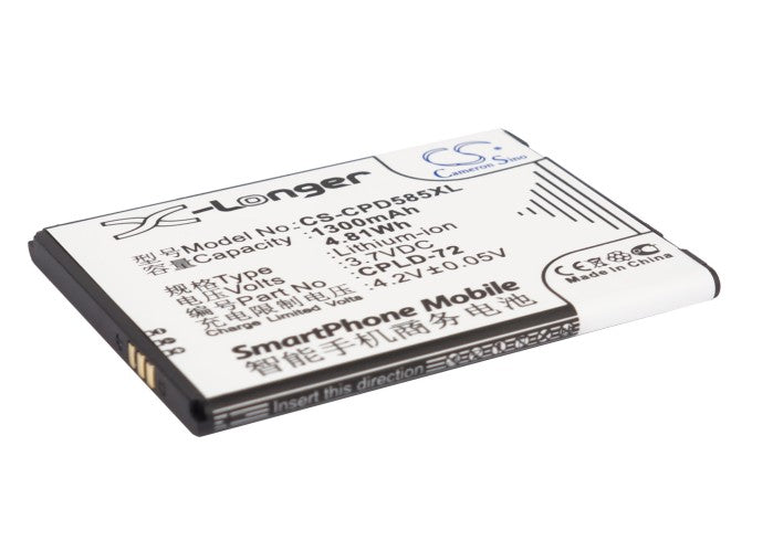 3.7V 1300mAh/4.81Wh Li-ion Mobile/SmartPhone Battery for Coolpad