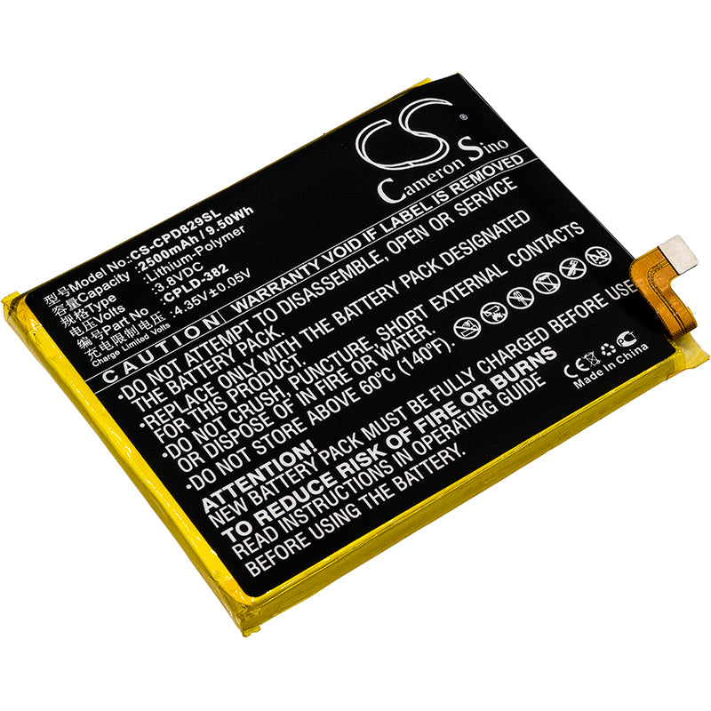 3.8V 2500mAh/9.50Wh Li-Polymer Mobile/SmartPhone Battery for Coolpad