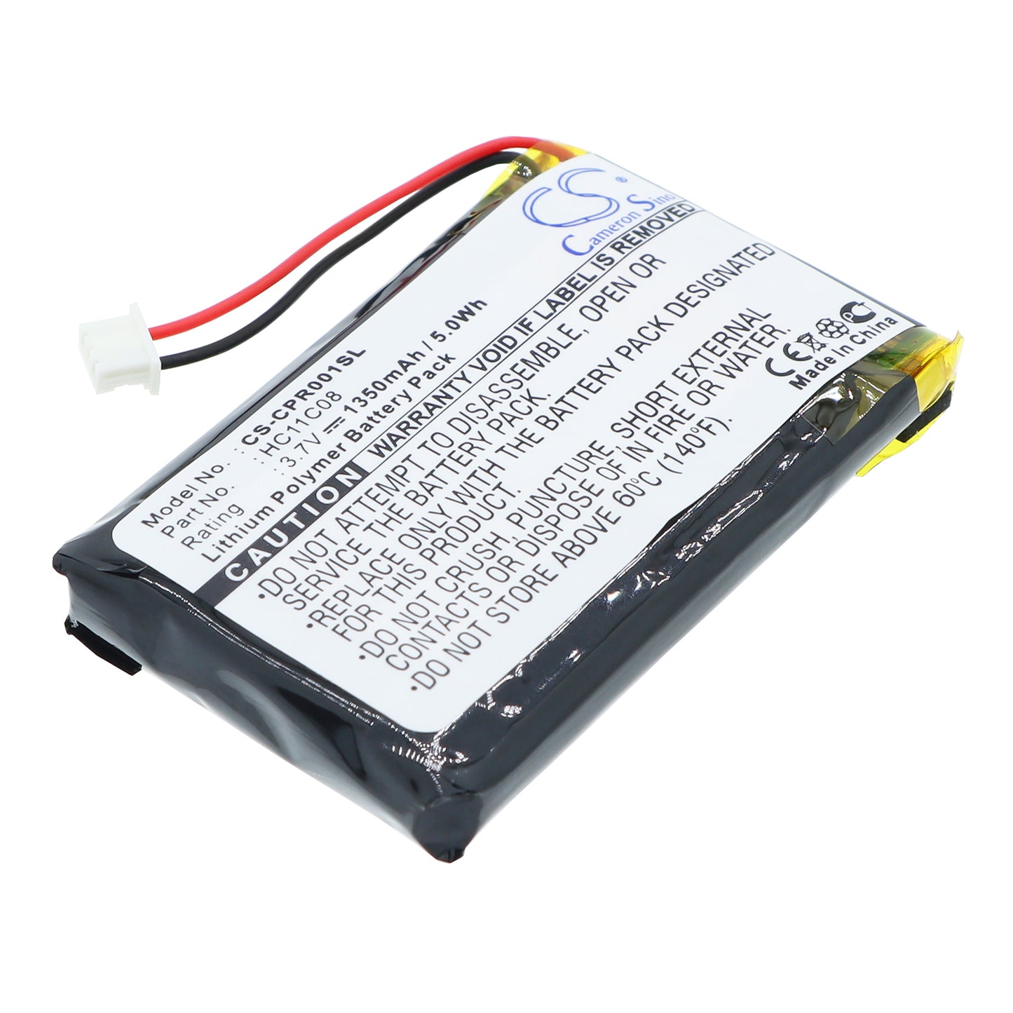 3.7V 1350mAh/5.00Wh Li-Polymer GPS/Navigator Battery for Celestron