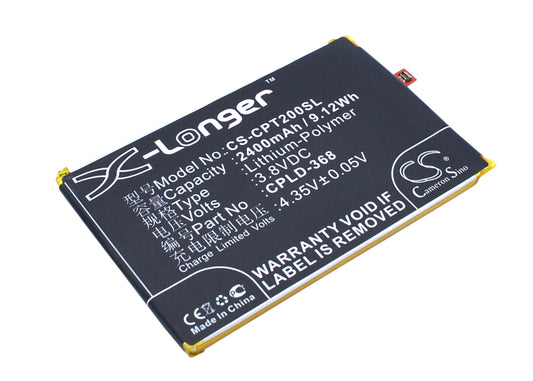 3.8V 2400mAh/9.12Wh Li-Polymer Mobile/SmartPhone Battery for Coolpad
