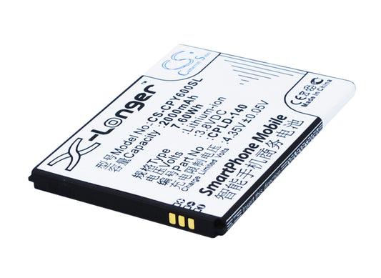 3.8V 2000mAh/7.60Wh Li-ion Mobile/SmartPhone Battery for Coolpad