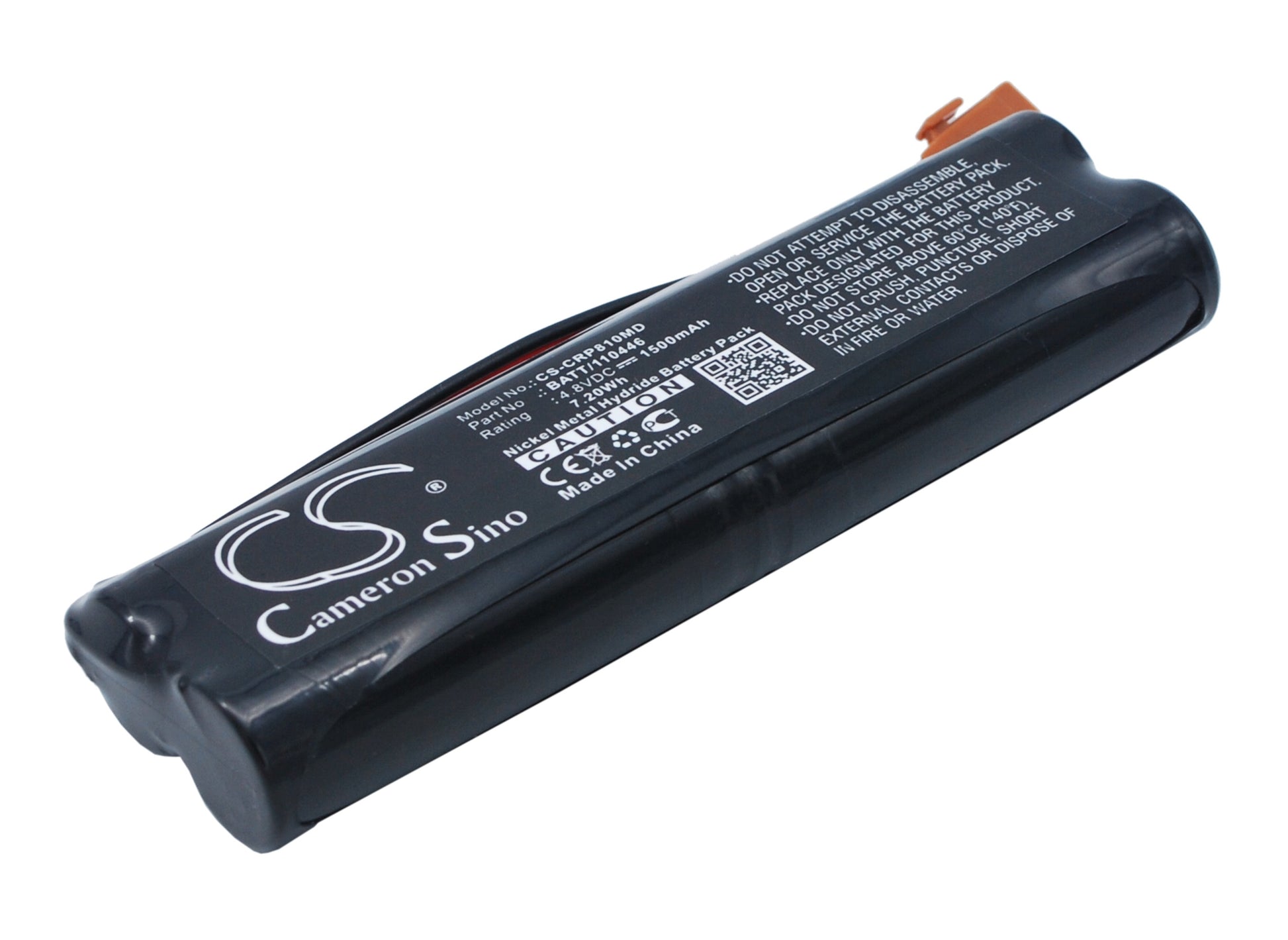4.8V 1500mAh/7.20Wh Ni-MH Medical Battery for Criticon