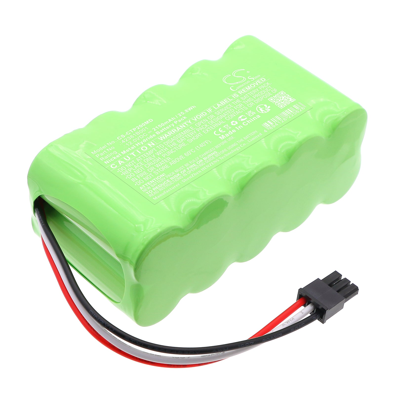 CS-CTP200MD Replacement Battery – Compatible with 8500Q Anesthetic Gas Monitor, CO2 monitor, Poet IQ2
