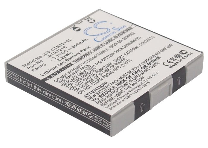 3.7V 600mAh/2.22Wh Li-ion Mobile/SmartPhone Battery for Casio