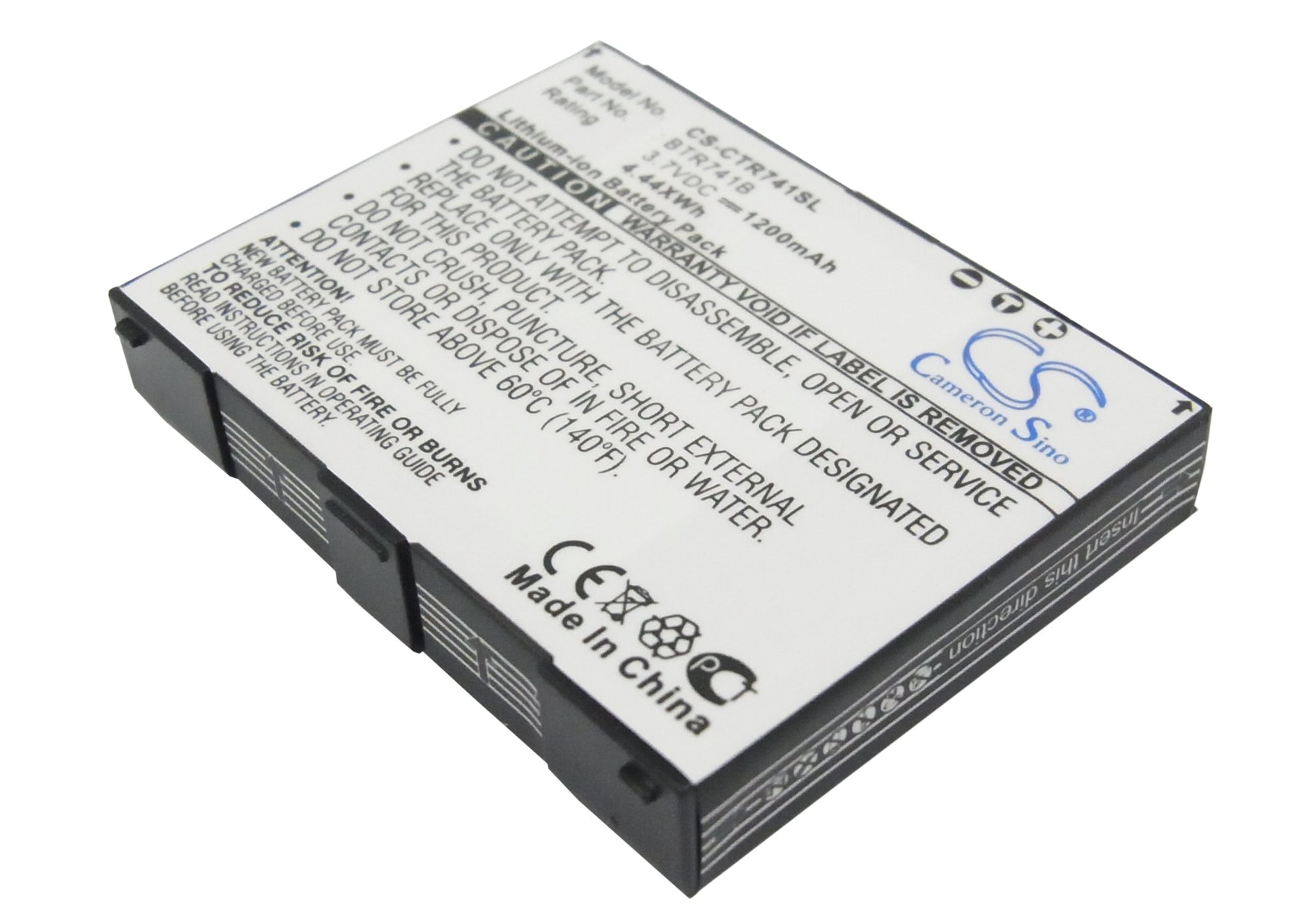 3.7V 1200mAh Li-ion Mobile/SmartPhone Battery for Casio
