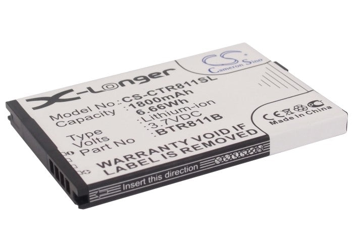 3.7V 1800mAh/6.66Wh Li-ion Mobile/SmartPhone Battery for Casio