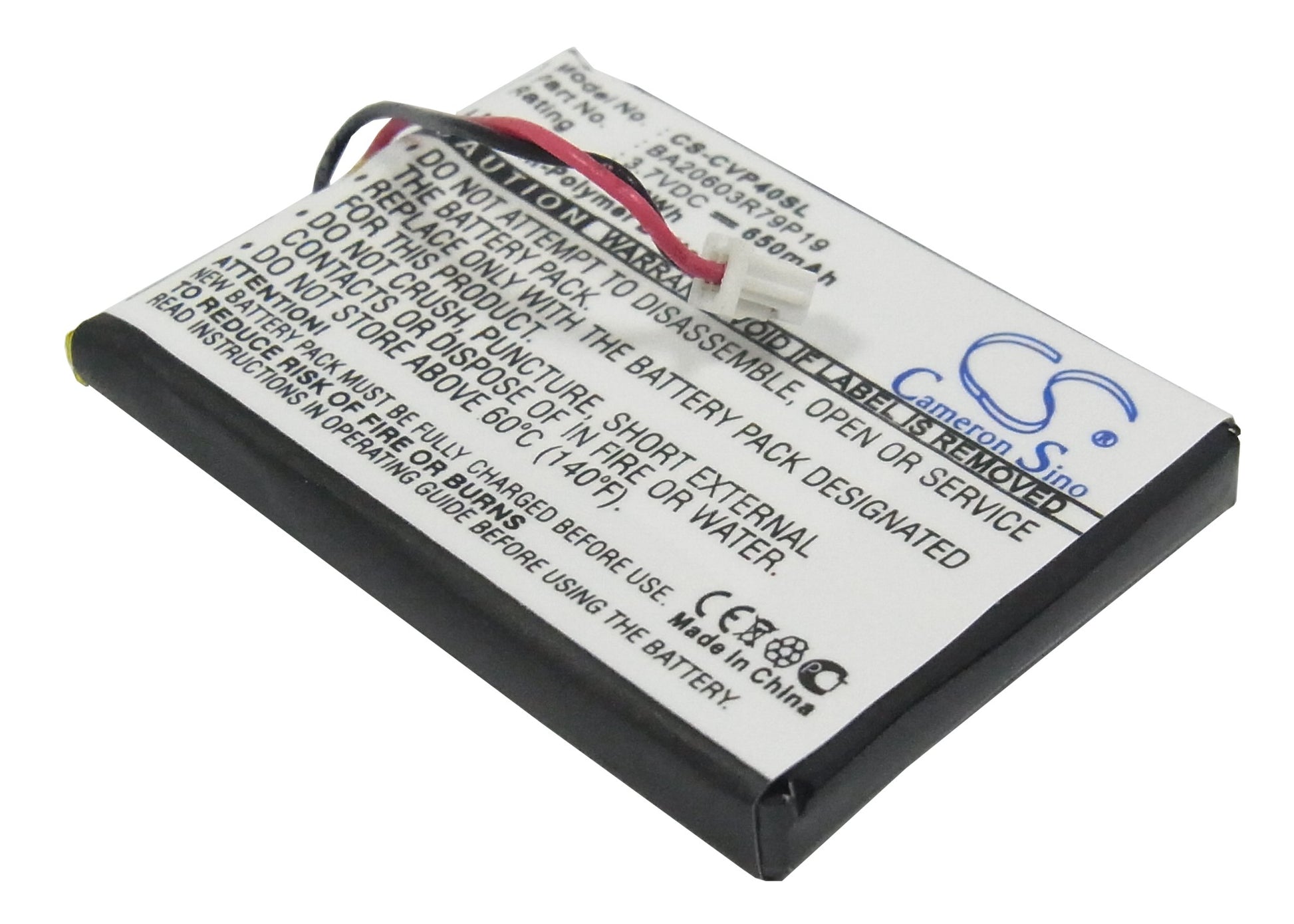 3.7V 650mAh Li-Polymer MP3/MP4/PMP Battery for Creative