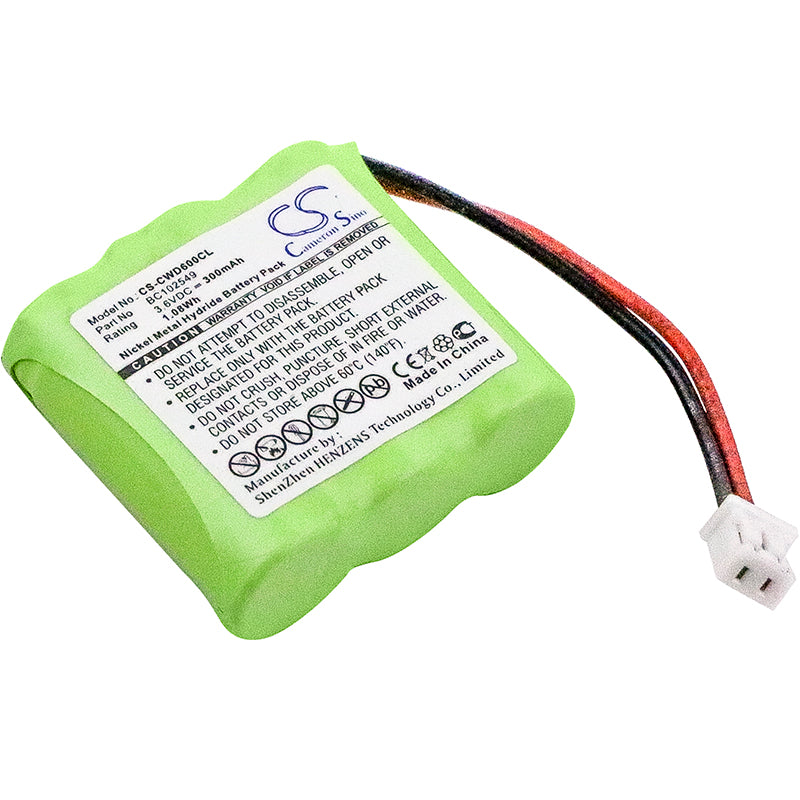 3.6V 300mAh/1.08Wh Ni-MH Cordless Phone Battery for Cable & Wireless