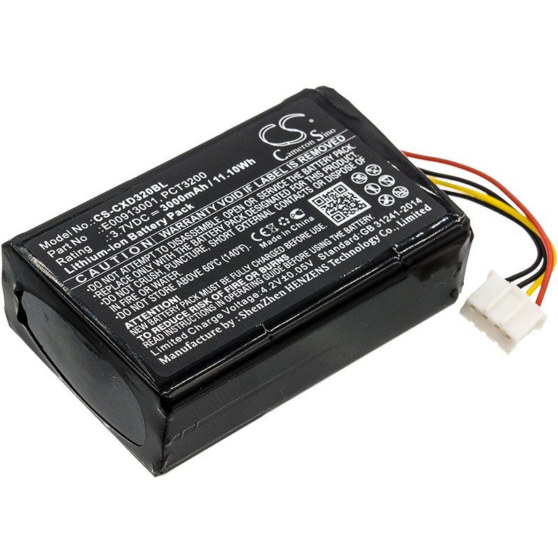 3.7V 3000mAh/11.10Wh Li-ion Barcode/Scanner Battery for C-One