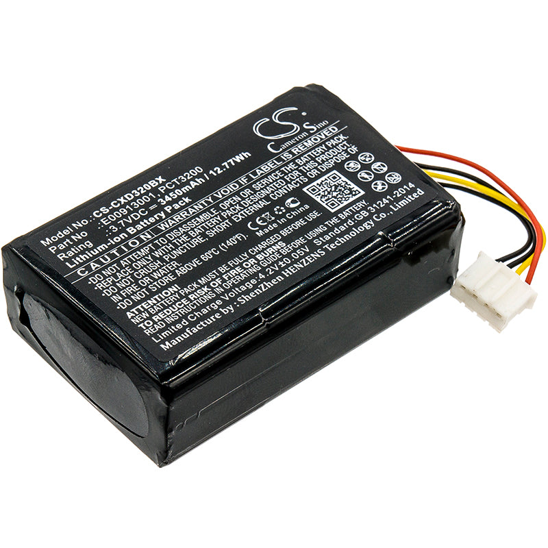 3.7V 3450mAh/12.77Wh Li-ion Barcode/Scanner Battery for C-One