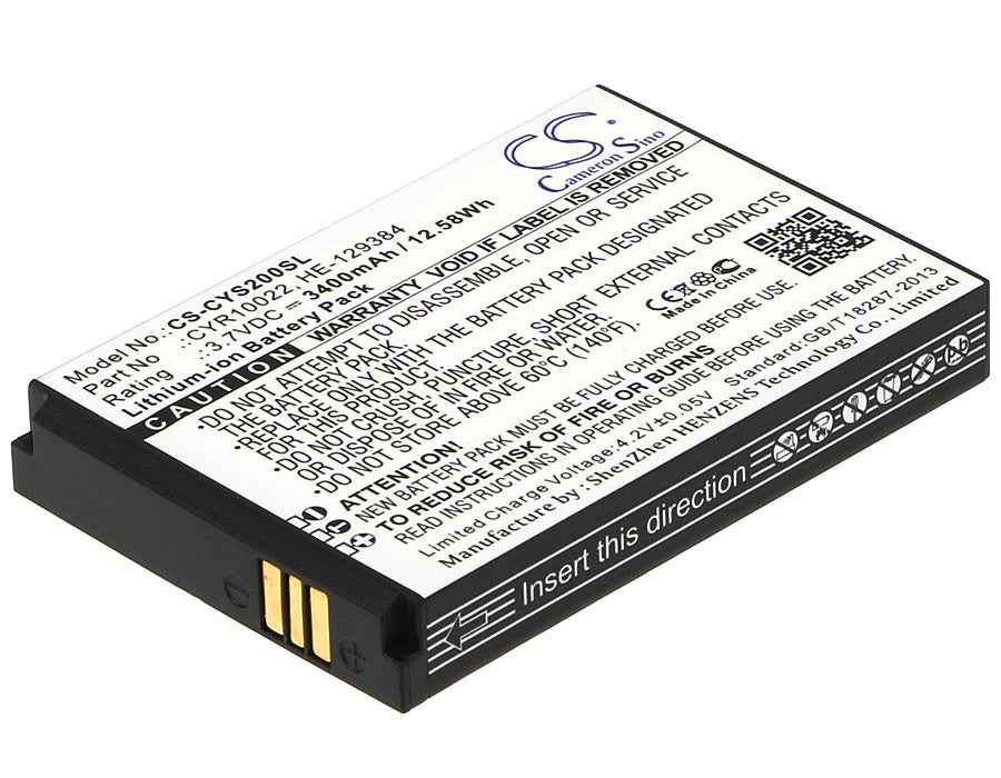 3.7VV 3400mAh/12.58Wh Li-ion Mobile/SmartPhone Battery for Cyrus