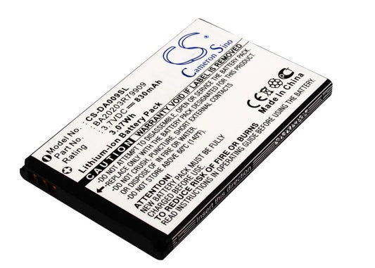 3.7V 830mAh Li-ion MP3/MP4/PMP Battery for Creative