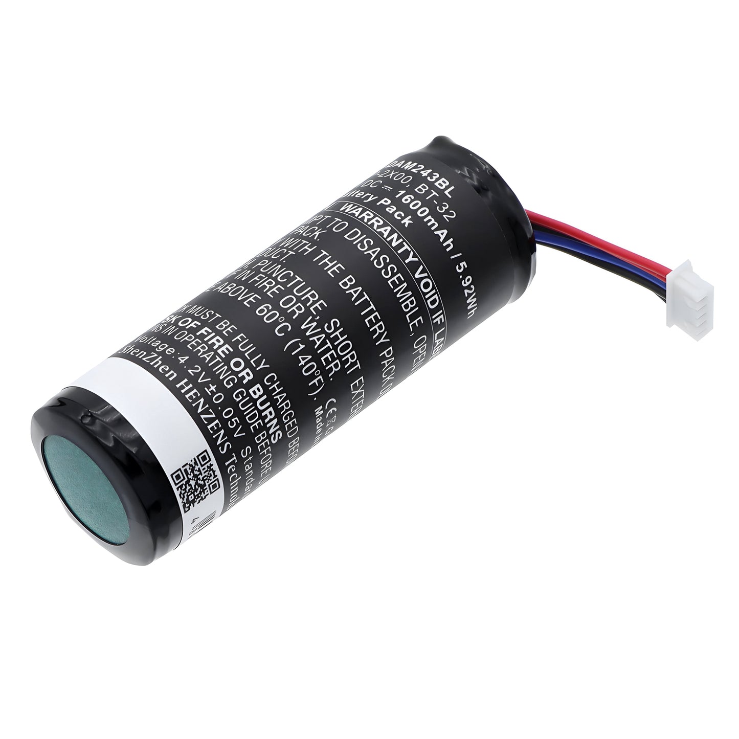 3.7V 1600mAh/5.92Wh Li-ion Barcode/Scanner Battery for Datalogic