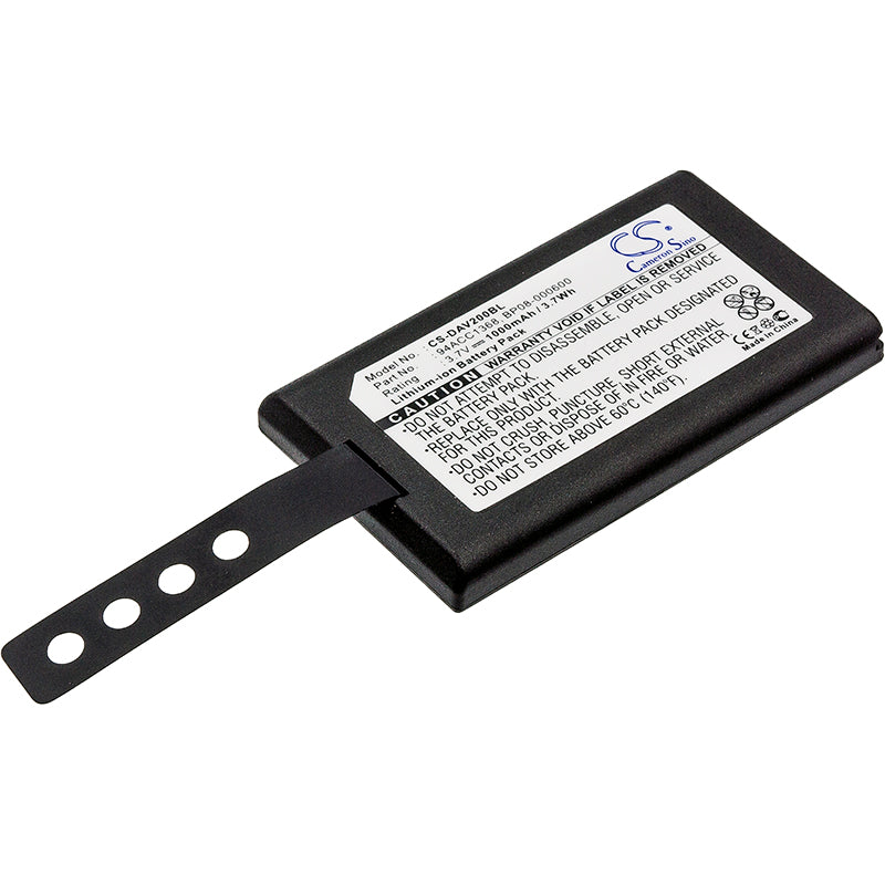3.7V 1000mAh/3.70Wh Li-ion Barcode/Scanner Battery for Datalogic