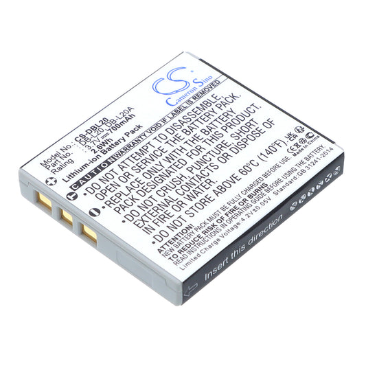 3.7V 700mAh/2.59Wh Li-ion Camera Battery for Sanyo