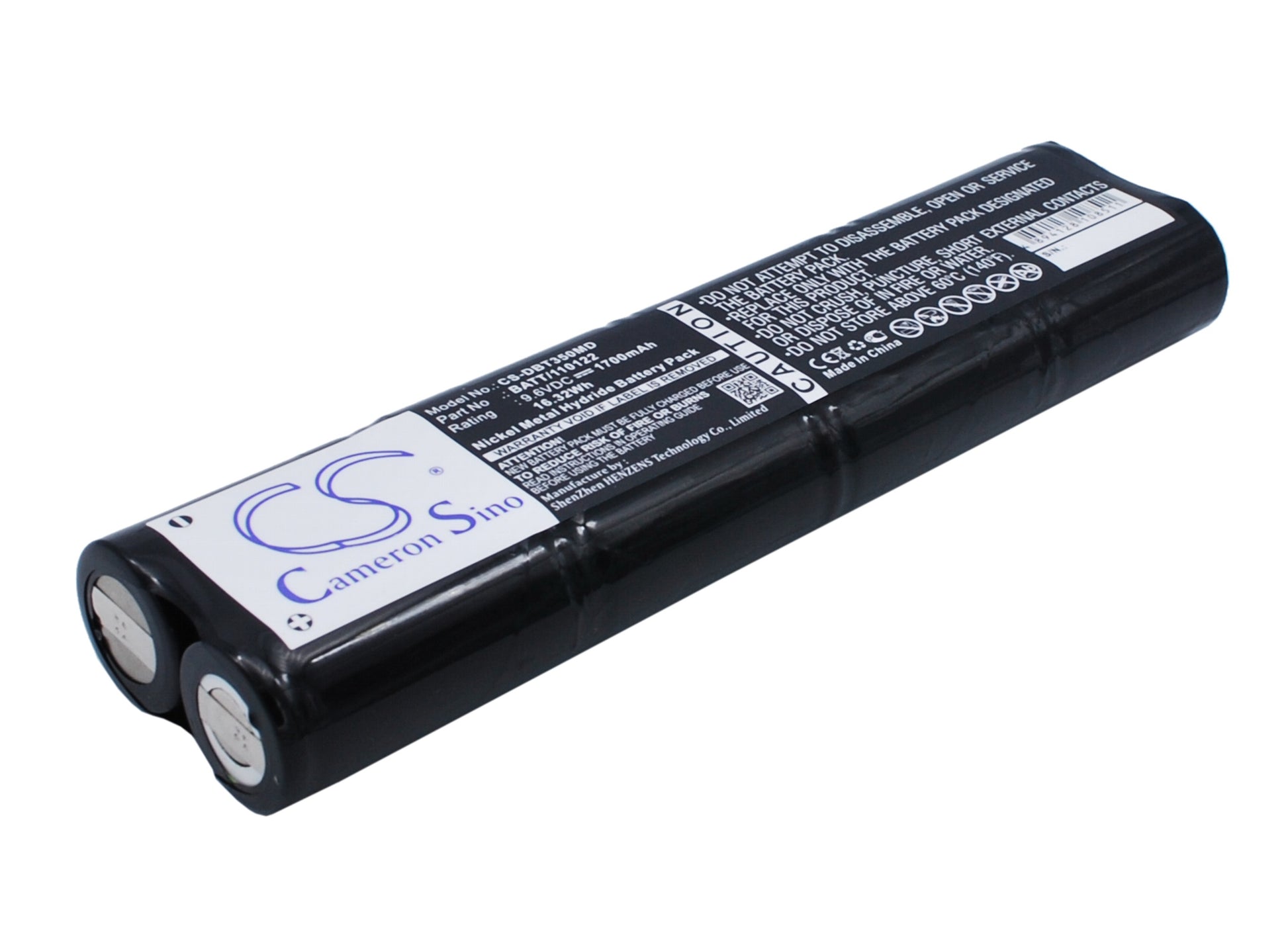 9.6V 1700mAh/16.32Wh Ni-MH Medical Battery for Dego