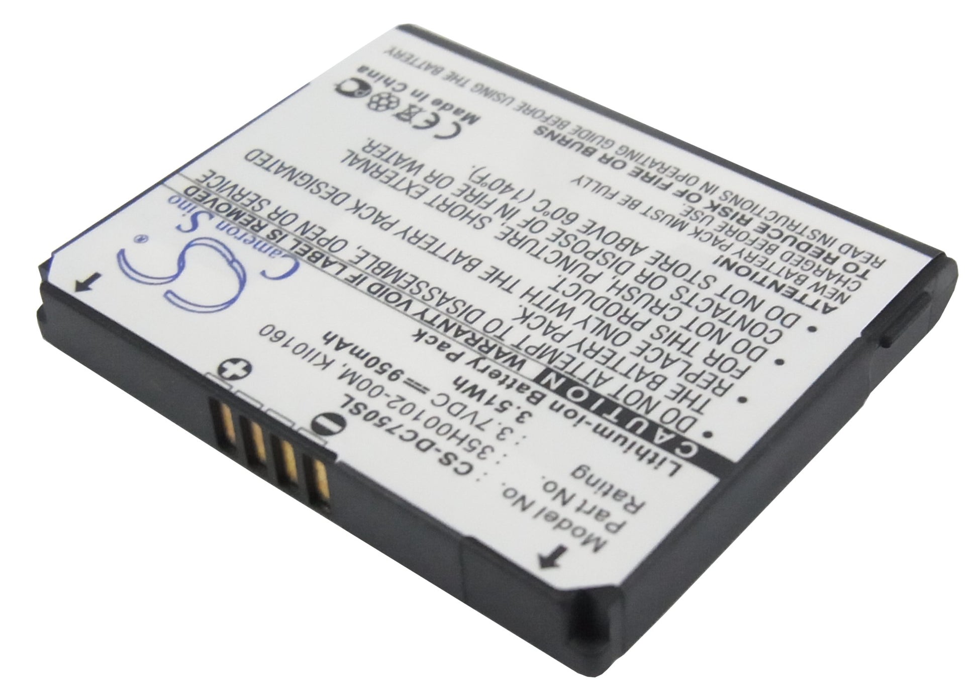 3.7V 950mAh/3.52Wh Li-ion Mobile/SmartPhone Battery for HTC