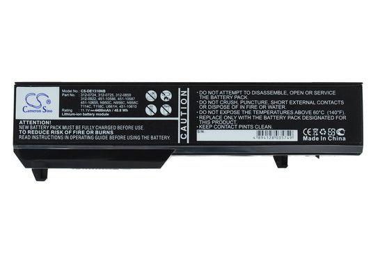 11.1V 4400mAh/48.8Wh Li-ion Notebook/Laptop Battery for DELL