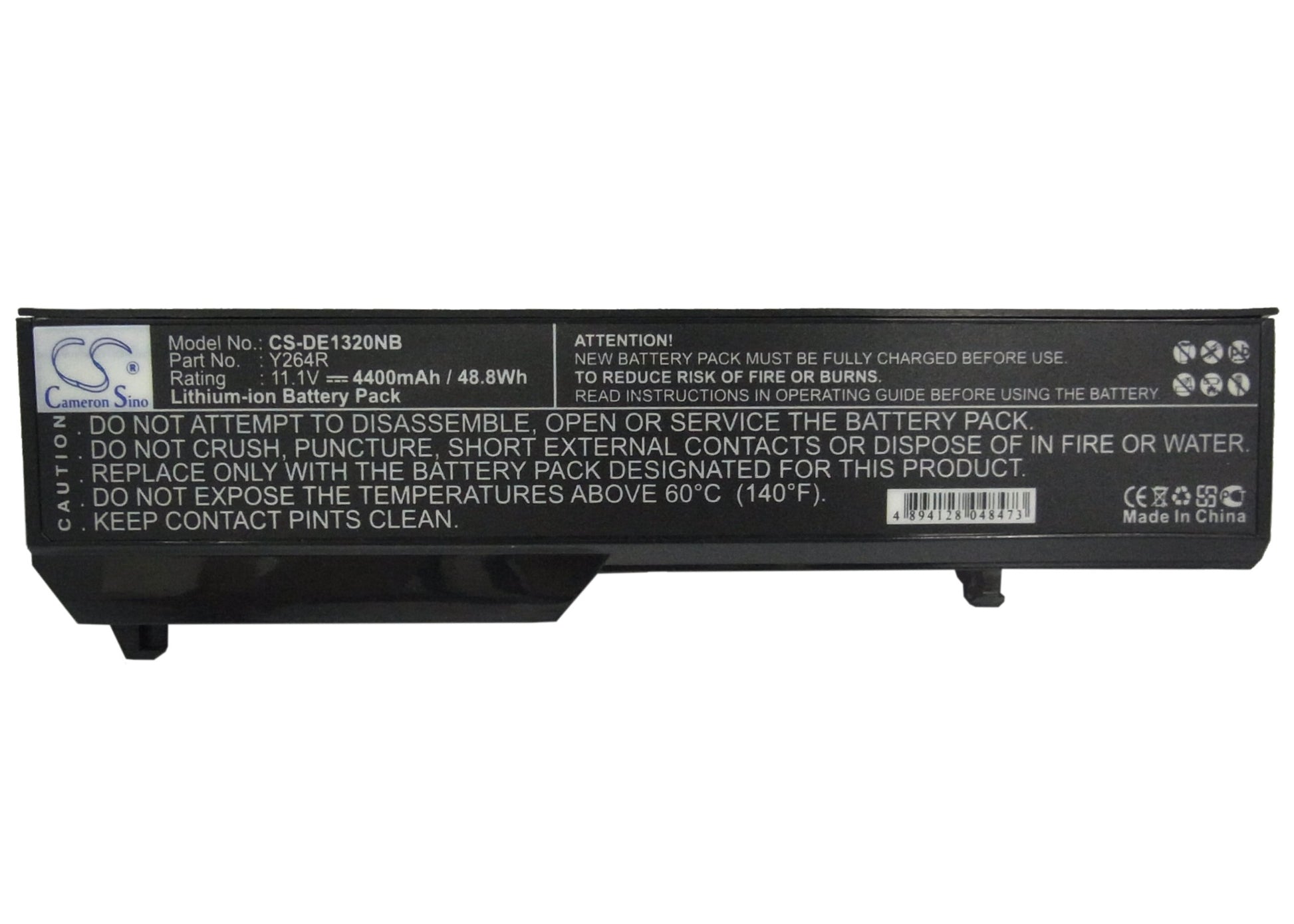 11.1V 4400mAh/48.84Wh Li-ion Notebook/Laptop Battery for DELL