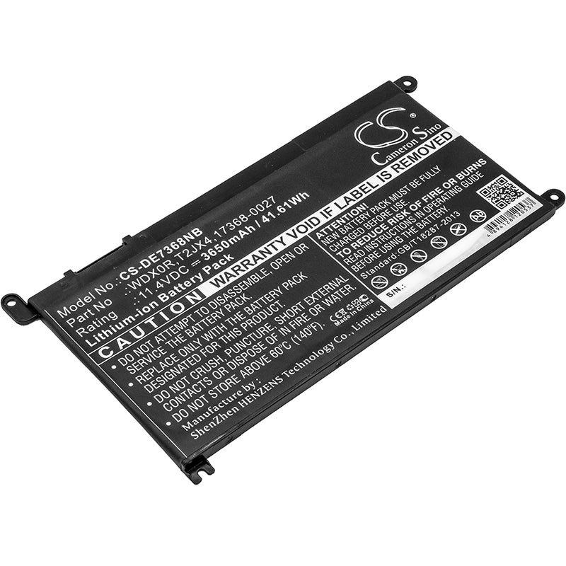 11.4V 3650mAh/41.61Wh Li-ion Notebook/Laptop Battery for DELL