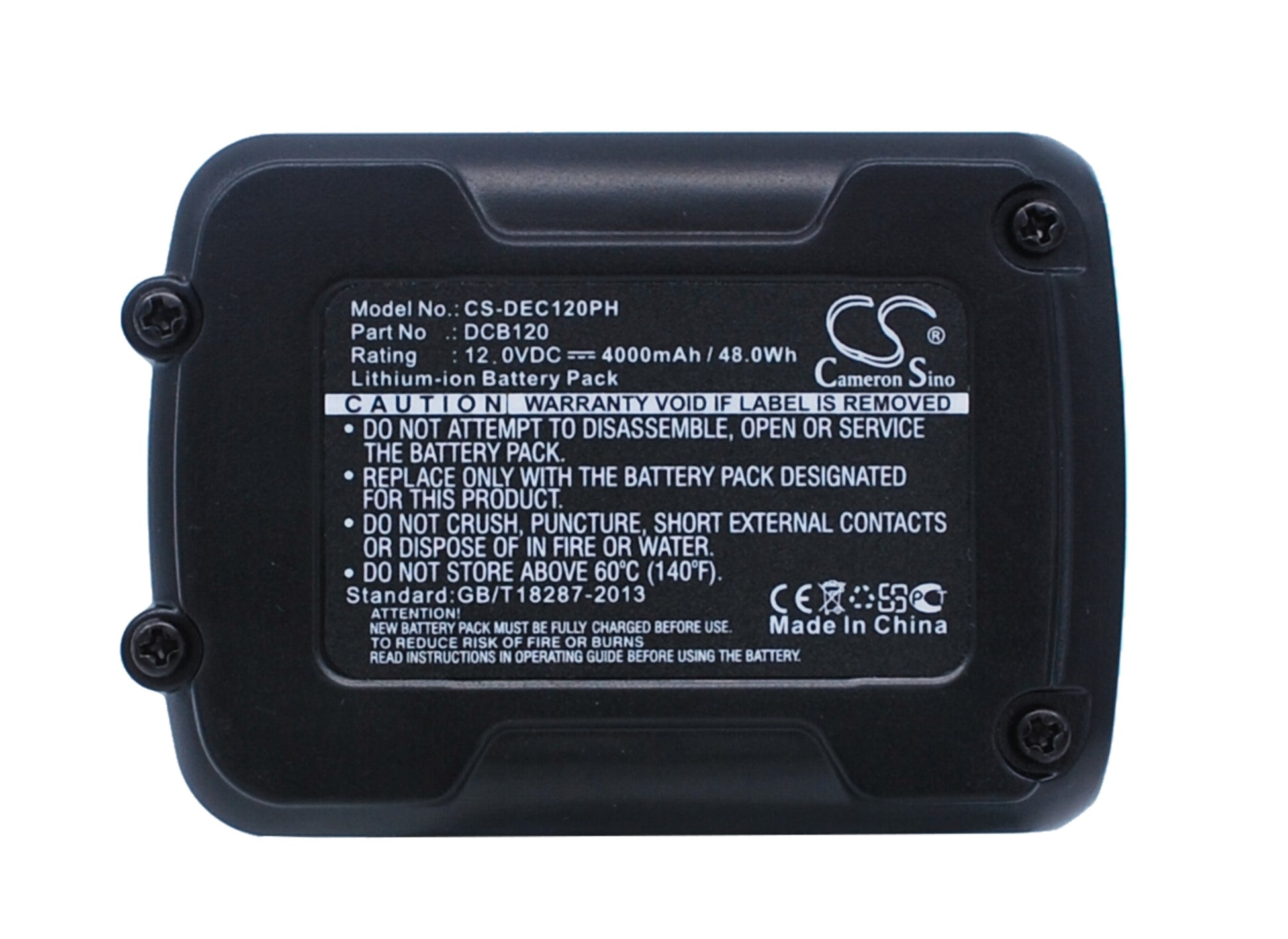 12V 4000mAh/48.00Wh Li-ion Power Tools Battery for Dewalt