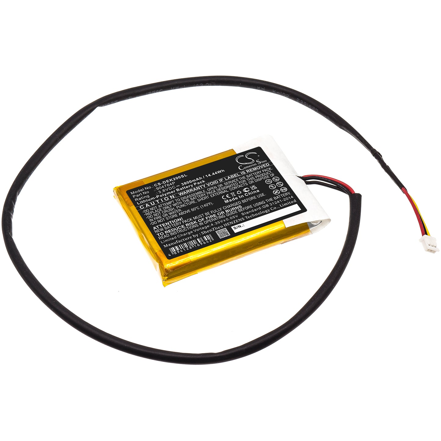 CS-DEK200SL Replacement Battery – Compatible with K2, K2+