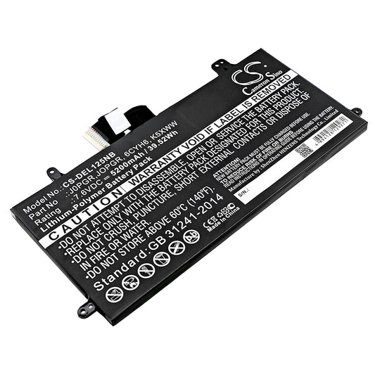 7.6V 5200mAh/39.52Wh Li-Polymer Notebook/Laptop Battery for DELL