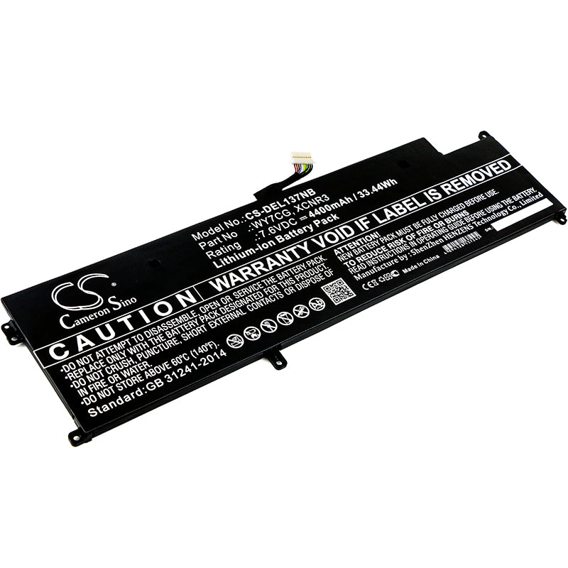 7.6V 4400mAh/33.44Wh Li-ion Notebook/Laptop Battery for DELL