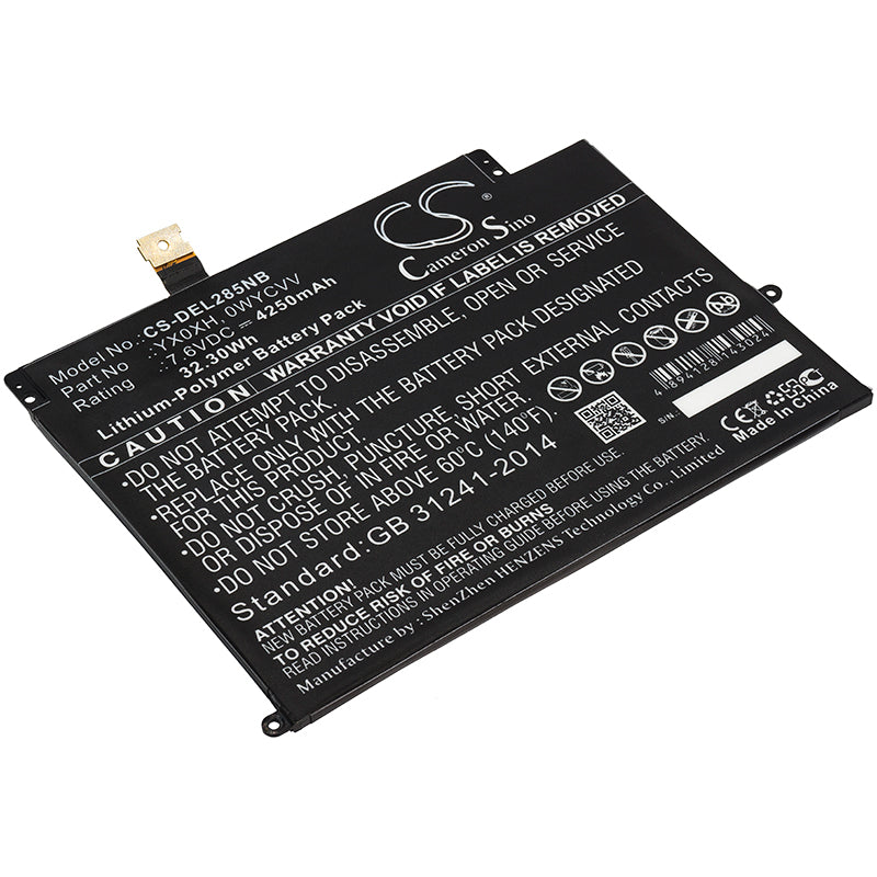 CS-DEL285NB Replacement Battery – Compatible with Latitude 7285