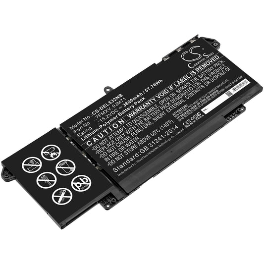CS-DEL532NB Replacement Battery – Compatible with Latitude 13 5320 2XMTD, Latitude 13 5320(2-in-1), Latitude 14 7420 1V918, Latitude 14 7420 DK96N, Latitude 14 7420 JW6MH, Latitude 14 7420 KK1K4, Latitude 14 7420 X79HW, Latitude 5320, Latitude 7320, Latitude 7320 14MDJ, Latitude 7320 14TDP, Latitude 7320 1TCRK, Latitude 7320 21NT1, Latitude 7320 2JJNR, Latitude 7320 2JPFT, Latitude 7320 3XXMM, Latitude 7320 46MG6, Latitude 7320 4HD4W, Latitude 7320 5VNV7, Latitude 7320 6Y9H8, Latitude 7320
