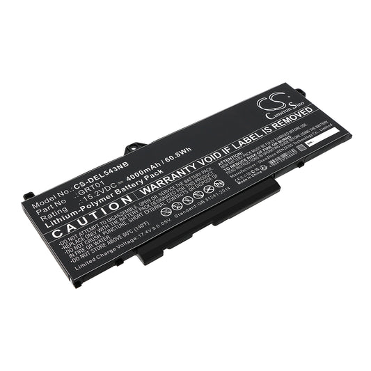 CS-DEL543NB Replacement Battery – Compatible with Alienware M17 R5 AMD, Latitude 14 5431, Latitude 5421, Latitude 5431, Latitude 5521, Latitude 5531, Precision 15 3571, Precision 3470, Precision 3561, Precision 3571