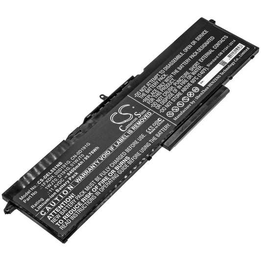 CS-DEL551NB Replacement Battery – Compatible with Latitude 15 5501, Latitude 15 5511, Precision 3541, Precision 3551