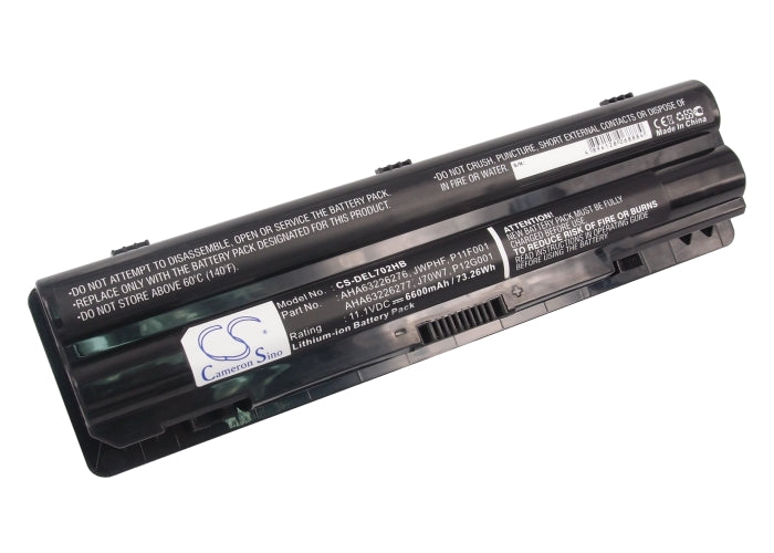11.1V 6600mAh/73.26Wh Li-ion Notebook/Laptop Battery for DELL