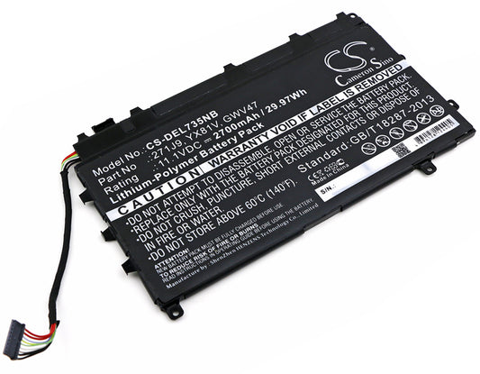 CS-DEL735NB Replacement Battery – Compatible with Latitude 13 7000, Latitude 13 7000(CAL001LATI735, Latitude 13 7000(CAL002LATI735, Latitude 13 7000(CAL003LATI735, Latitude 13 7000(CAL004LATI735, Latitude 13 7000(CAL005LATI735, Latitude 13 7000(CAL006LATI735, Latitude 13 7000(CAL007LATI735, Latitude 13 7350, Latitude 7350