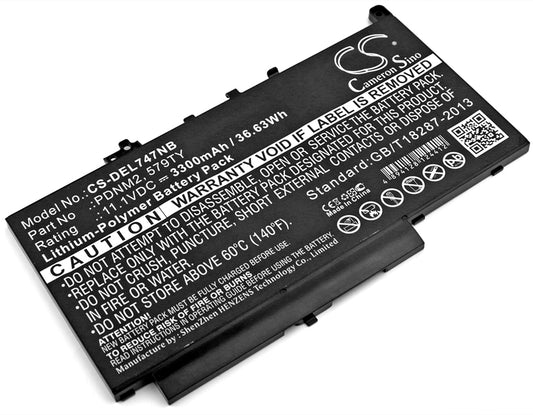 CS-DEL747NB Replacement Battery – Compatible with Latitude 12 E7270, Latitude 12 E7470, Latitude E7270, Latitude E7470