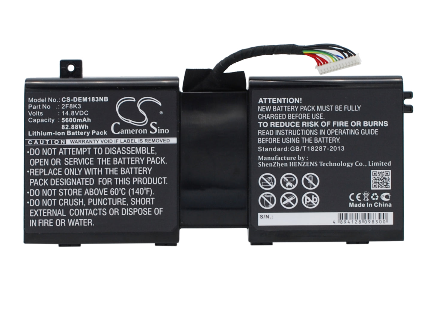 14.8V 5600mAh/82.88Wh Li-ion Notebook/Laptop Battery for DELL