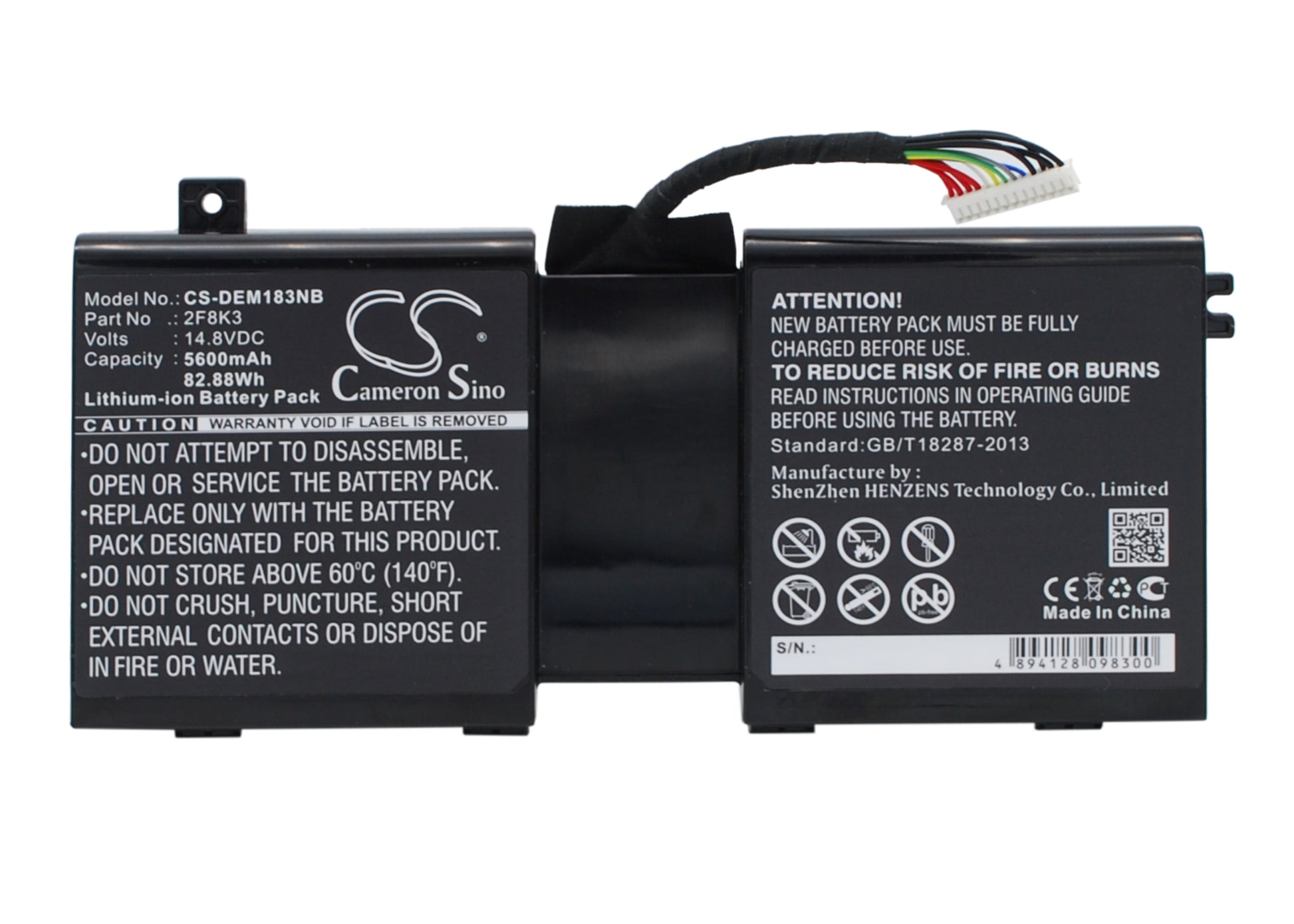 14.8V 5600mAh/82.88Wh Li-ion Notebook/Laptop Battery for DELL