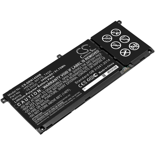 CS-DEN145NB Replacement Battery – Compatible with Inspiron 13 7306 2-in-1, Inspiron 14 5401, Inspiron 15 5501, Inspiron 15 5502, Inspiron 15 7506 2-in-1 P97F, Latitude 15 3510