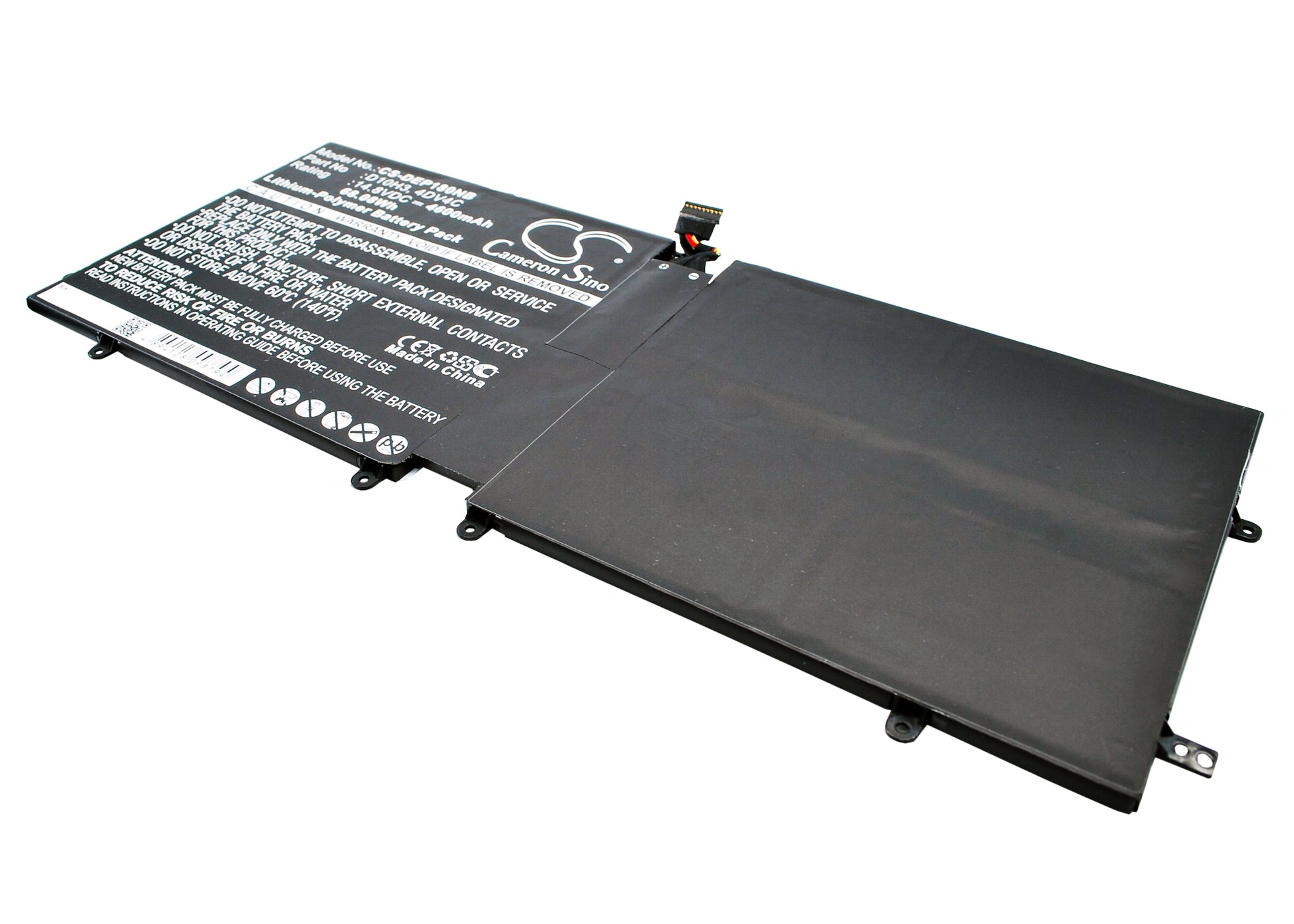 14.8V 4600mAh/68.08Wh Li-Polymer Notebook/Laptop Battery for DELL