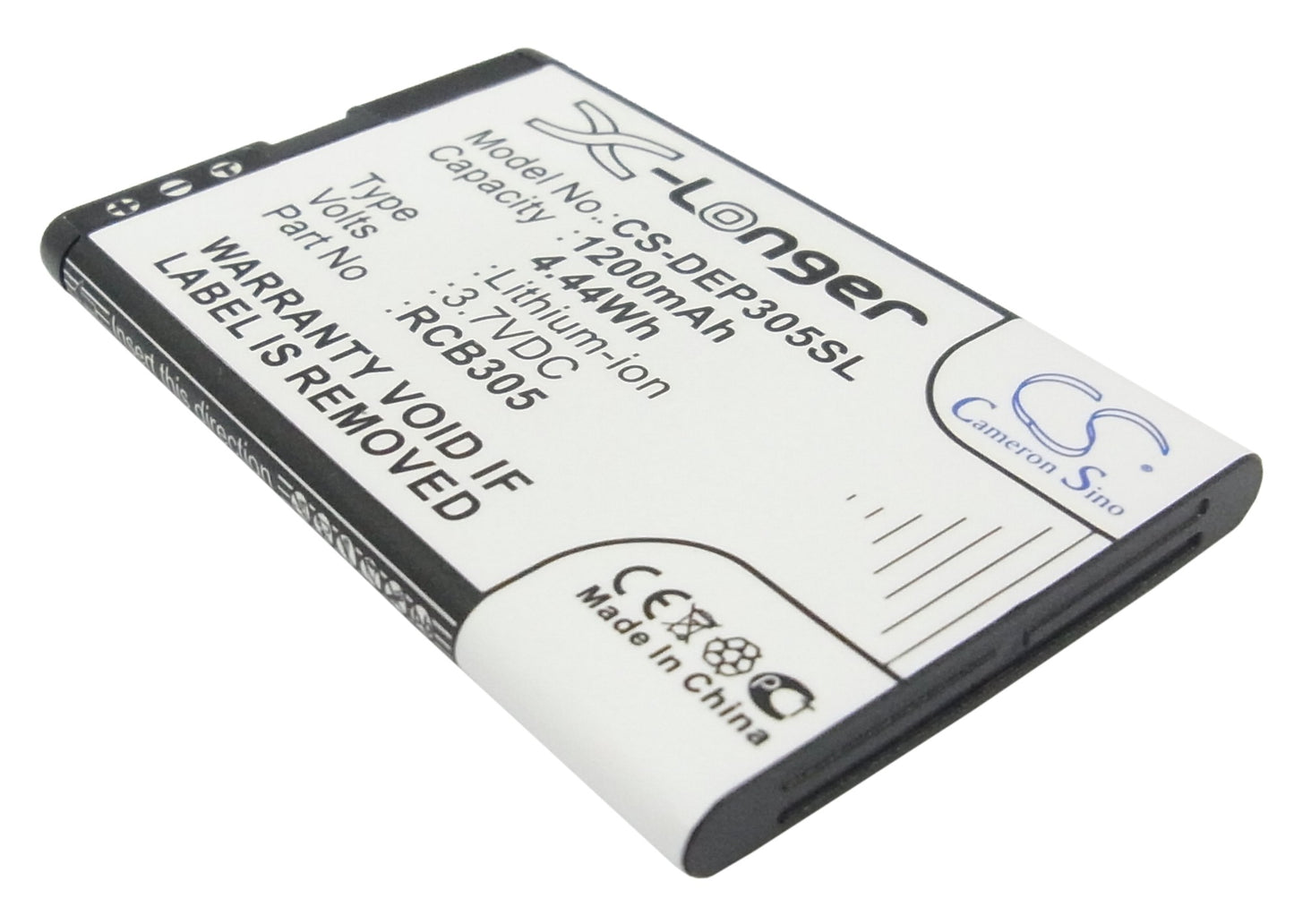 3.7V 1200mAh/4.44Wh Li-ion Mobile/SmartPhone Battery for Doro