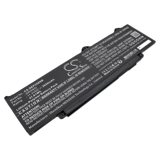 CS-DEP358NB Replacement Battery – Compatible with Precision 15 3580, Precision 15 3580 5CHPK, Precision 15 3580 JHH2C