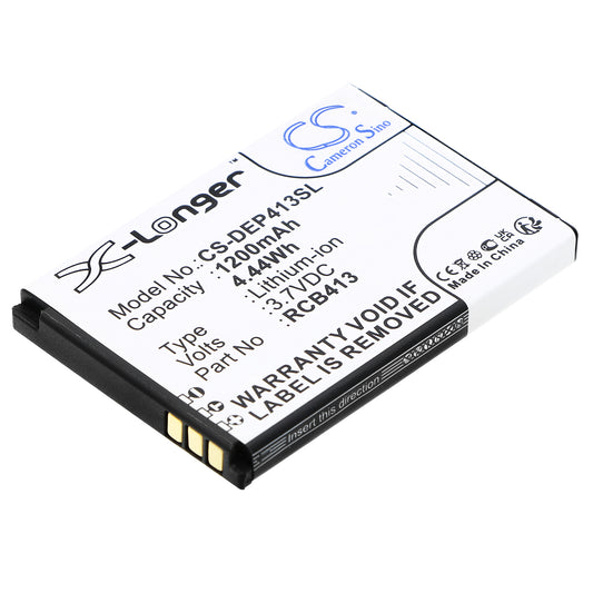 3.7V 1200mAh/4.44Wh Li-ion Mobile/SmartPhone Battery for Doro