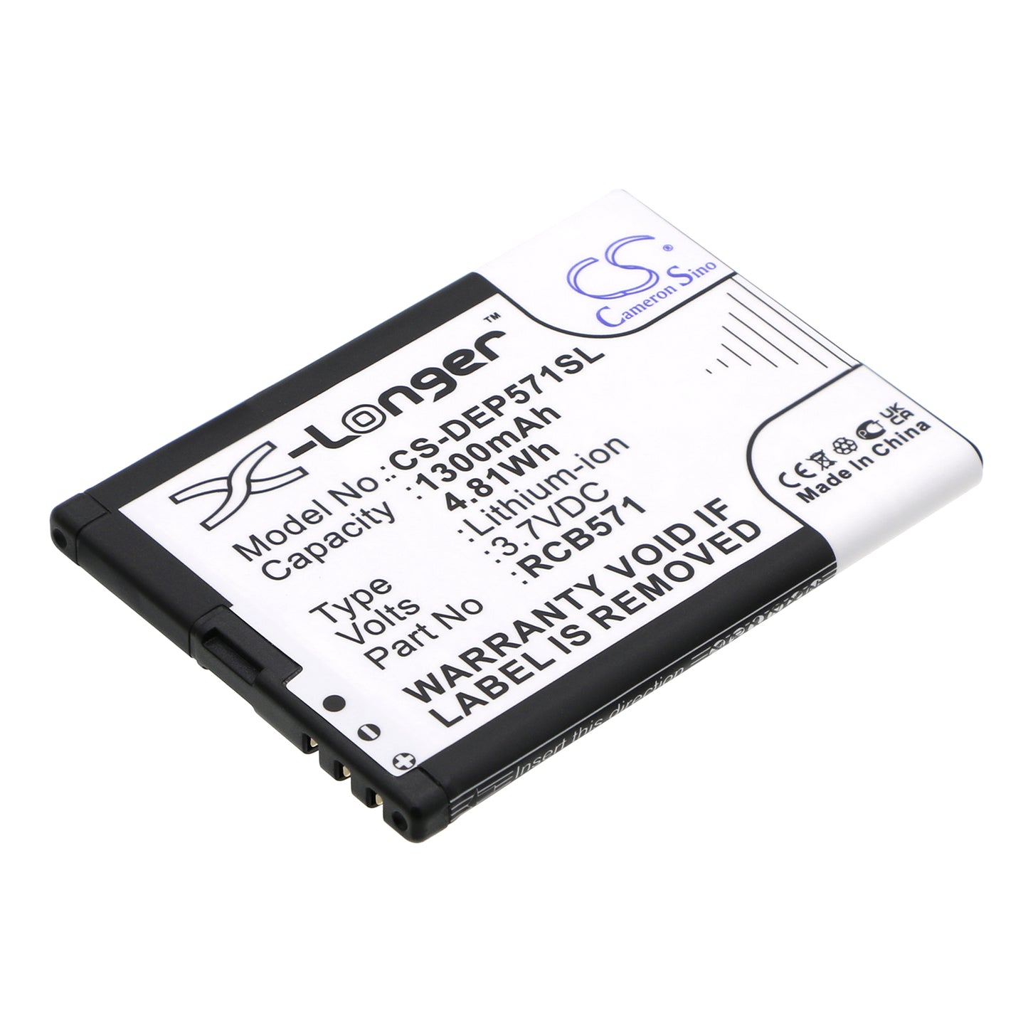 3.7V 1300mAh/4.81Wh Li-ion Mobile/SmartPhone Battery for ALIGATOR