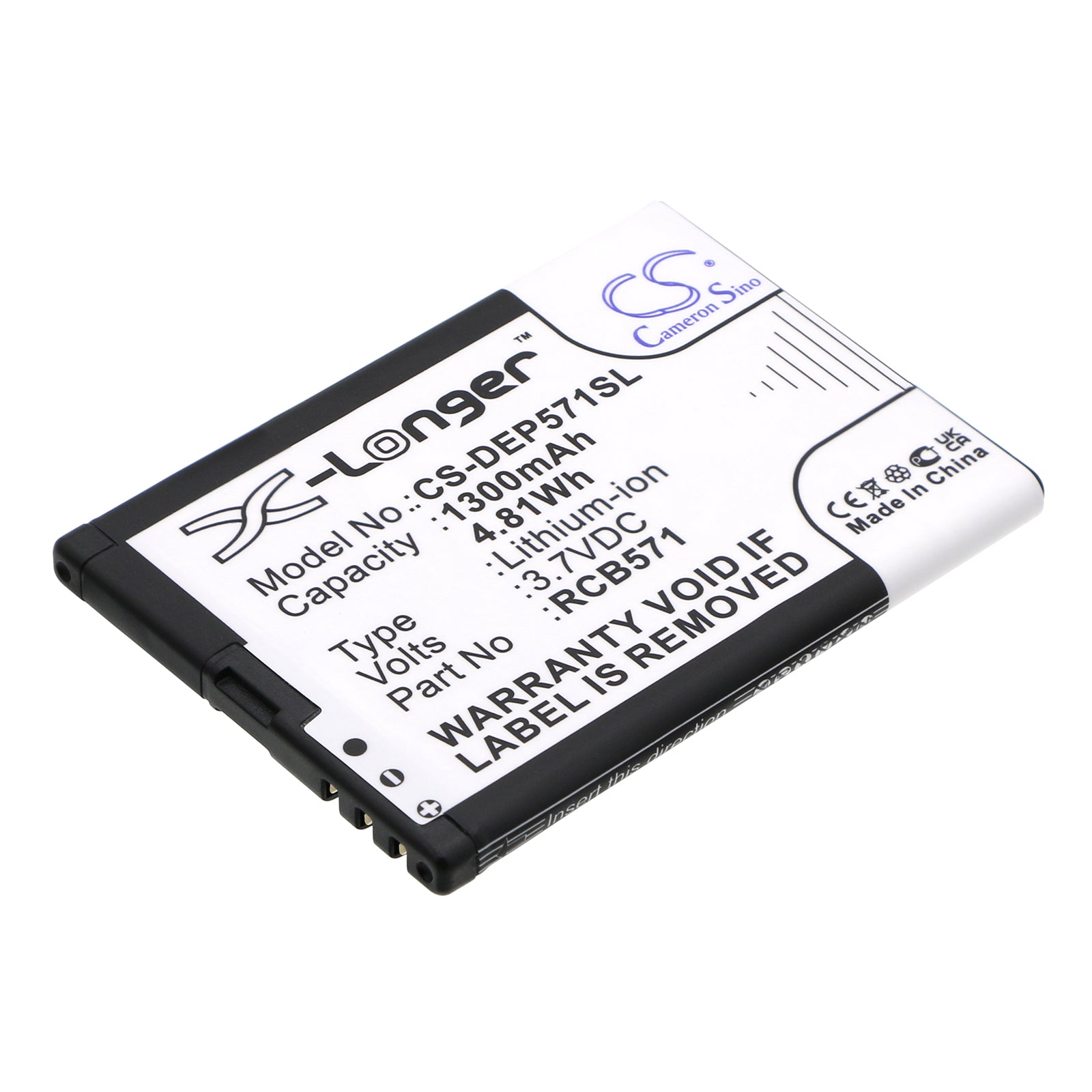 3.7V 1300mAh/4.81Wh Li-ion Mobile/SmartPhone Battery for ALIGATOR